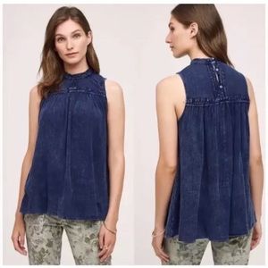 Anthropologie SWEETBRIAR Sleeveless Eri+Ali Indigo